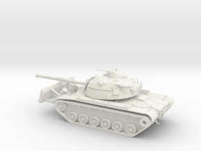 1/48 Scale M48A2 Patton Tank Dozer in White Natural Versatile Plastic
