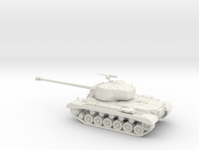 1/48 Scale  M46 Patton Tank in White Natural Versatile Plastic