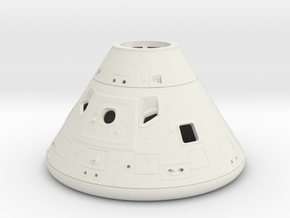 27a-28-Command Module with closed hatch-SW in White Natural Versatile Plastic