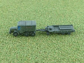 French Laffly S 35 T Tractor w. Tank-Trailer 1/285 in Smooth Fine Detail Plastic