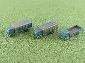 French Panhard K125 Heavy Truck 1/285 in Smooth Fine Detail Plastic