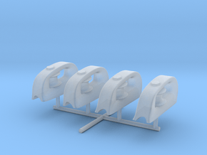1/96 Iowa Class Closed Roller Chocks Set in Smooth Fine Detail Plastic