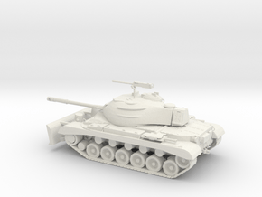 1/48 Scale M47 Patton Tank Dozer in White Natural Versatile Plastic