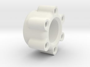 Transport wheel adapter 12mm in White Natural Versatile Plastic: 1:10