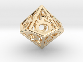 D00 Balanced - Numbers Only in 14k Gold Plated Brass
