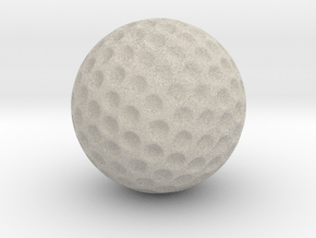 Golf Ball 1:1 Scale in Natural Sandstone