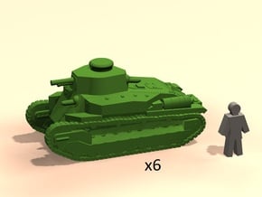 6mm Type 89 I-Go tank in Tan Fine Detail Plastic