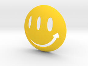 Transmetro HAPPY FACE Pendant ⛧ VIL ⛧ in Yellow Processed Versatile Plastic