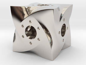 Curved Cube D6 in Platinum