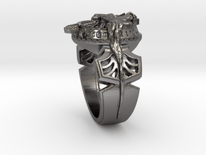 Ring Of The Lucii (FF XV) in Polished Nickel Steel