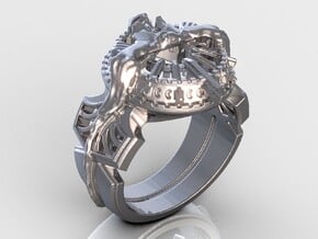 Ring Of The Lucii (FF XV) in Polished Silver