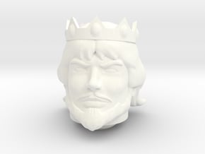 King Micah Head VINTAGE in White Processed Versatile Plastic