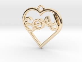 Heart "Sexy" in 14K Yellow Gold