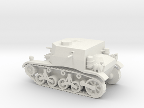 1/48 Scale T5 Combat Car in White Natural Versatile Plastic