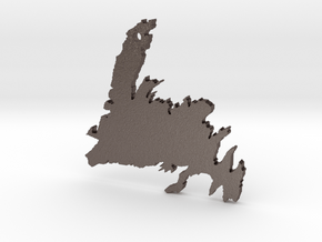 Newfoundland in Polished Bronzed Silver Steel