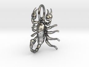 Scorpion pendant in Fine Detail Polished Silver