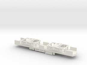 CNSM 606 line car underframe N Scale in White Natural Versatile Plastic