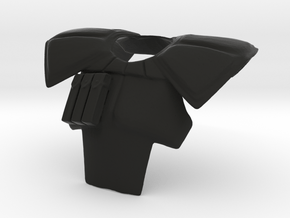 ARC trooper pauldron (animated version) in Black Premium Versatile Plastic