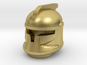 sw classic P1 clone helmet for minifigs in Natural Brass