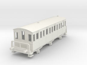 o-100-garstang-knott-end-6-wheel-comp-coach in White Natural Versatile Plastic