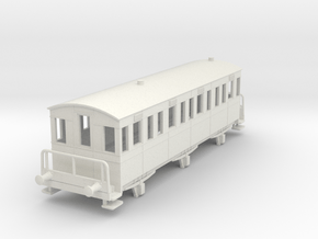 o-87-garstang-knott-end-6-wheel-comp-coach in White Natural Versatile Plastic