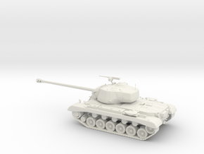 1/72 Scale M46 Patton Tank in White Natural Versatile Plastic