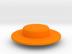 Olivetti Valentine Spool Cover - Large in Orange Processed Versatile Plastic