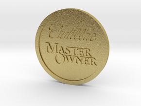 Cadillac Heritage of Ownership Master Owner Badge in Natural Brass