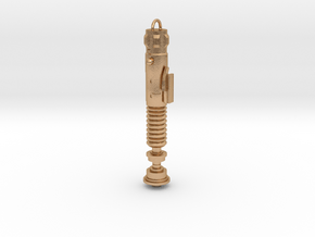 LUKE V2 keychain in Natural Bronze: Medium