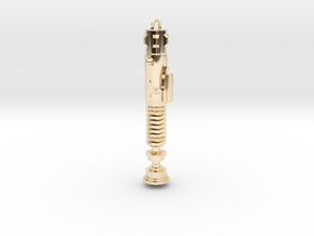 LUKE V2 keychain in 14k Gold Plated Brass: Medium