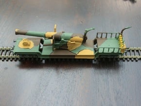  bl 9.2 inch gun 1/76 model kit oo rail railway in Tan Fine Detail Plastic