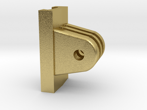 10mm Dovetail GoPro Mount/Adapter (Low Profile) in Natural Brass