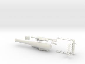bl 9.2 inch gun 1/76 model kit oo rail gun railway in White Natural Versatile Plastic