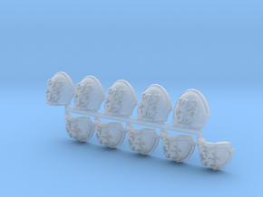 Griffons MkXb Shoulder Pads x10 in Tan Fine Detail Plastic