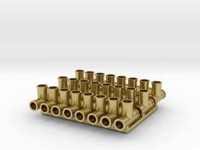 Plumbing Fitting 02.1:24 Scale  in Natural Brass