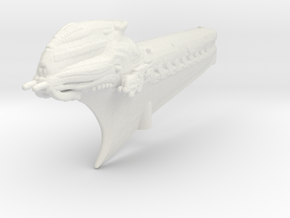 Klingon Cleave Ship 1/15000 Attack Wing in White Natural Versatile Plastic
