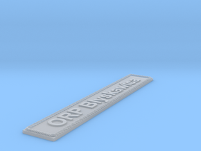 Nameplate ORP Blyskawica in Smoothest Fine Detail Plastic