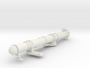 1/29 US PT Boat 109 Torpedo Tube Port in White Natural Versatile Plastic