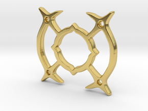 Arceus Pendant Charm in Polished Brass