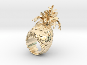 pineapple STAN in 14k Gold Plated Brass: 8 / 56.75