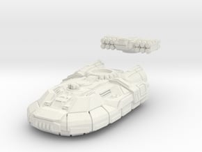 Gadfly - Light Hovertank in White Natural Versatile Plastic: 6mm