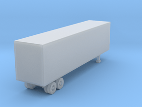 40 foot Box Trailer - Z scale in Smooth Fine Detail Plastic