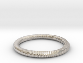 Snake Bracelet_B04 _ Mobius in Platinum: Extra Small