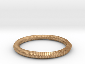 Snake Bracelet_B04 _ Mobius in Natural Bronze: Small