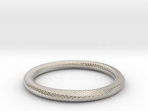 Snake Bracelet_B04 _ Mobius in Platinum: Medium