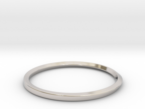 Mobius Bracelet - 90 in Rhodium Plated Brass: Large