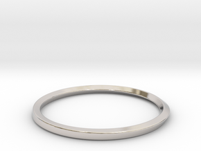 Mobius Bracelet - 90 in Rhodium Plated Brass: Extra Small