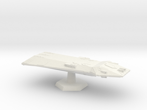 7000 Scale Hydran Monarch Battleship CVN in White Natural Versatile Plastic