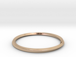 Mobius Bracelet - 180 in 14k Rose Gold Plated Brass: Small