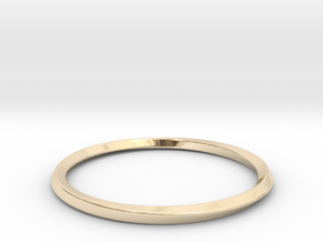 Mobius Bracelet - 180 in 14k Gold Plated Brass: Large